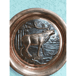 Декоративна мідна тарілка Олень (4302) - ЛьвівМаркет, Фото 3 Декоративна мідна тарілка Олень (4302) - LvivMarket.net, Фото 3