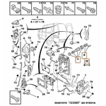 Комплект сердцевин замка с ключем к-кт 5 шт Peugeot Expert (1995-2004) 4162L0,9170AY, 9170AZ,4162C9,DF 32728 - LvivMarket.net, Фото 3