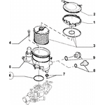 Резиновое кольцо корпуса топливного фильтра (сальник, прокладка, уплотнитель) Peugeot Partner M49 (1996-2003) 1.9D 191211,1912.11,9613613080 - LvivMarket.net, Фото 1
