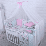 Комплект Маленька Соня Baby Design Premium Flowers з балдахіном - ЛьвівМаркет, Фото 2 Комплект Маленька Соня Baby Design Premium Flowers з балдахіном - LvivMarket.net, Фото 2