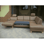 Новий шкіряний П-подібний диван, розкладний (4945). ДНІПРО - LvivMarket.net, Фото 44
