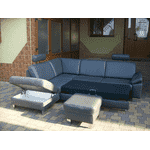Новий шкіряний диван + пуф POLINOVA (5578) - LvivMarket.net, Фото 2