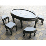 Журнальний стіл + 6 стільців в стилі Шинуазрі (2341) - LvivMarket.net, Фото 8