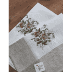 Серветка лляна з вишивкою, 85х85 - ЛьвівМаркет, Фото 1 Серветка лляна з вишивкою, 85х85 - LvivMarket.net, Фото 1