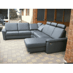 Новий шкіряний диван, розкладний (4946) - LvivMarket.net, Фото 8