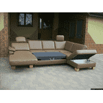 Новий шкіряний П-подібний диван, розкладний (4945). ДНІПРО - LvivMarket.net, Фото 49