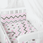 Комплект Маленька Соня Comfort Пряники, рожевий з балдахіном - LvivMarket.net, Фото 4