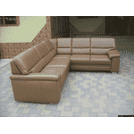 Новий шкіряний диван, розкладний (5556) - LvivMarket.net, Фото 1