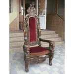 Антикварне крісло-ТРОН (3270) - LvivMarket.net, Фото 2
