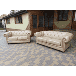 Шкіряний комплект мяких меблів в стилі CHESTERFIELD (6591) - LvivMarket.net, Фото 4