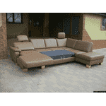 Новий шкіряний П-подібний диван, розкладний (4945). ДНІПРО - LvivMarket.net, Фото 45