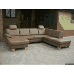 Новий шкіряний П-подібний диван, розкладний (4945). ДНІПРО - LvivMarket.net, Фото 2