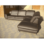 Новий шкіряний диван, розкладний (5563) - LvivMarket.net, Фото 3