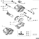 Суппорт задний левый в зборе со скобой Peugeot Boxer II (2002-2006) 4401F2,4401L4,735289109,77364451 - LvivMarket.net, Фото 2