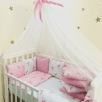 Комплект Маленька Соня Baby Design Premium Фламінго з балдахіном - LvivMarket.net, Фото 1