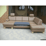 Новий шкіряний П-подібний диван, розкладний (4945). ДНІПРО - LvivMarket.net, Фото 39