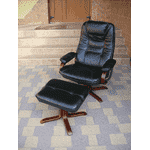 Шкіряне крісло,відпочинкове + пуфік (6142) - LvivMarket.net, Фото 1