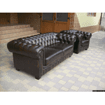 Новий шкіряний комплект меблів в стилі CHESTERFIELD (4952) - LvivMarket.net, Фото 4