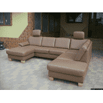 Новий шкіряний П-подібний диван, розкладний (4945). ДНІПРО - LvivMarket.net, Фото 51