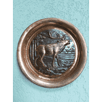 Декоративна мідна тарілка Олень (4302) - ЛьвівМаркет, Фото 2 Декоративна мідна тарілка Олень (4302) - LvivMarket.net, Фото 2