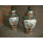 Пара інтерєрних ваз. Фарфор. Китай. (6017) - ЛьвівМаркет, Фото 1 Пара інтерєрних ваз. Фарфор. Китай. (6017) - LvivMarket.net, Фото 1