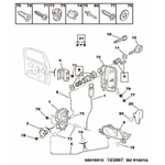 Комплект сердцевин замка с ключем к-кт 5 шт Peugeot Expert (1995-2004) 4162L0,9170AY, 9170AZ,4162C9,DF 32728 - LvivMarket.net, Фото 2