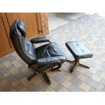 Шкіряне крісло,відпочинкове + пуфік (6142) - LvivMarket.net, Фото 4