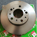Тормозной диск передний R16 Citroen С25 (1982-1994) 424957,424956,4246N7,4246A0,4246H3,GP93500521 - LvivMarket.net, Фото 1