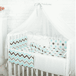 Комплект Маленька Соня Comfort Пряники, голубий з балдахіном - ЛьвівМаркет, Фото 2 Комплект Маленька Соня Comfort Пряники, голубий з балдахіном - LvivMarket.net, Фото 2