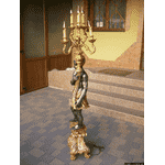 Деревяна статуя- лампа Мавр з факелом (5532). ДНІПРО - LvivMarket.net, Фото 6