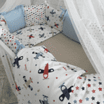 Комплект Маленька Соня Baby Design Premium Аероплани з балдахіном - ЛьвівМаркет, Фото 2 Комплект Маленька Соня Baby Design Premium Аероплани з балдахіном - LvivMarket.net, Фото 2