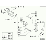 Ремкомплект тормозного суппорта переднего Опель Мовано / Opel Movano (1998-2003) 7701207158,810004,443940,443952,443939,410026,QB113-1355X - LvivMarket.net, Фото 1