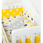 Комплект Маленька Соня Comfort Жовті корони з балдахіном - LvivMarket.net, Фото 4