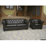 Новий шкіряний комплект меблів в стилі CHESTERFIELD (4952) - LvivMarket.net, Фото 2