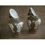 Пара інтерєрних ваз. Фарфор. Китай. (6017) - ЛьвівМаркет, Фото 4 Пара інтерєрних ваз. Фарфор. Китай. (6017) - LvivMarket.net, Фото 4