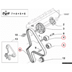Комплект для замены ГРМ (8 клапанов)  Фиат Дукато / Fiat Ducato 244 (2002-2006) 2.0 jtd 9400831629,9400830639,9400831789,9467538580,DAYKTB534 - LvivMarket.net, Фото 2