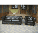 Новий шкіряний комплект меблів в стилі CHESTERFIELD (4952) - LvivMarket.net, Фото 1