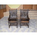 Пара антикварних крісел Bretonse (5911) - LvivMarket.net, Фото 1