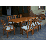 Стіл столовий, розкладний + 8 стільців (6156) - LvivMarket.net, Фото 1