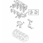 Прокладка впускного коллектора (уплотнение, проставка, уплотнитель) Citroen Jumper (1994-2002) 2.8hdi 0348N5, EL481300 - LvivMarket.net, Фото 1
