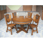 Стіл столовий, нерозкладний + 4 стільці (6371) - LvivMarket.net, Фото 3