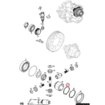Шайба стопорного кольца КПП левого (стопорное кольцо, регулировочное) Renault Trafic (2000-2014) 4500024,7700104965 - LvivMarket.net, Фото 2