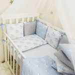 Комплект Маленька Соня Baby Design Premium Коники з балдахіном - LvivMarket.net, Фото 1