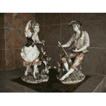 Пара фарфорових статуеток Capodimonte  (6083) - ЛьвівМаркет, Фото 3 Пара фарфорових статуеток Capodimonte  (6083) - LvivMarket.net, Фото 3