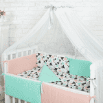 Комплект Маленька Соня Comfort трикутники Loft з балдахіном - ЛьвівМаркет, Фото 2 Комплект Маленька Соня Comfort трикутники Loft з балдахіном - LvivMarket.net, Фото 2