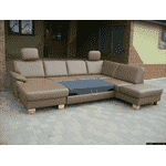 Новий шкіряний П-подібний диван, розкладний (4945). ДНІПРО - LvivMarket.net, Фото 40