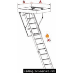 Сходи на горище Oman розкладні Prima дерев'яна 120*70 - ЛьвівМаркет, Фото 3 Сходи на горище Oman розкладні Prima дерев'яна 120*70 - LvivMarket.net, Фото 3