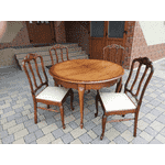 Стіл столовий, розкладний + 4 стільці (6409) - LvivMarket.net, Фото 3