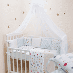 Комплект Маленька Соня Baby Design Premium Stars різнокольоровий з балдахіном - LvivMarket.net, Фото 1