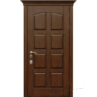 Броньовані двері з дубовими накладками